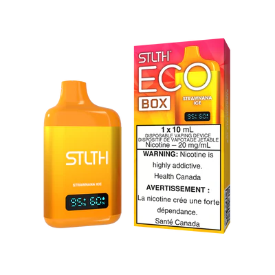 STLTH Eco Box Disposable Vape: Strawnana Ice product image at Vapelite Ottawa