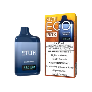 STLTH Eco Box Disposable Vape: Tobacco Breeze product image at Vapelite Ottawa