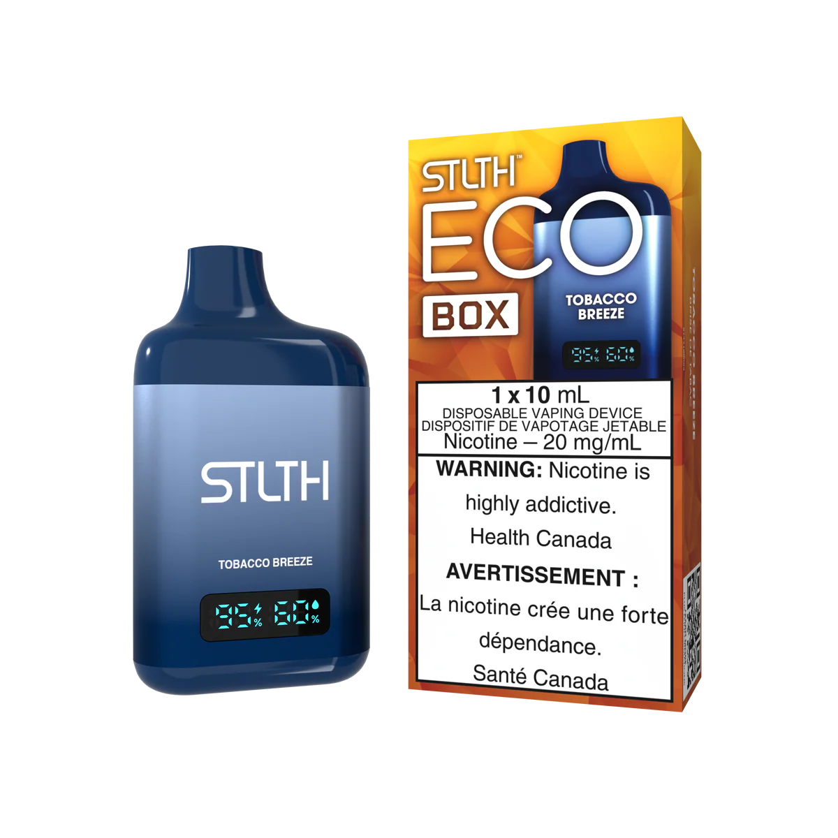 STLTH Eco Box Disposable Vape: Tobacco Breeze product image at Vapelite Ottawa