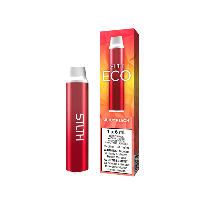 STLTH Eco Disposable Vape: Juicy Peach product image at Vapelite Ottawa
