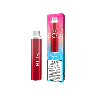 STLTH Eco Disposable Vape: Peach Ice product image at Vapelite Ottawa