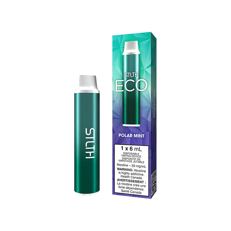 STLTH Eco Disposable Vape: Polar Mint product image at Vapelite Ottawa