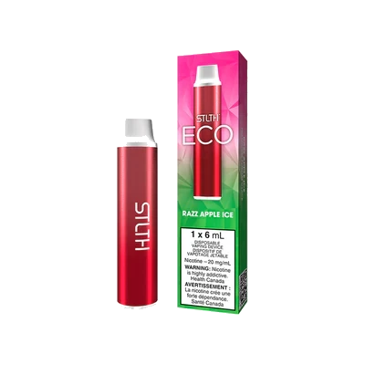 STLTH Eco Disposable Vape: Razz Apple Ice product image at Vapelite Ottawa