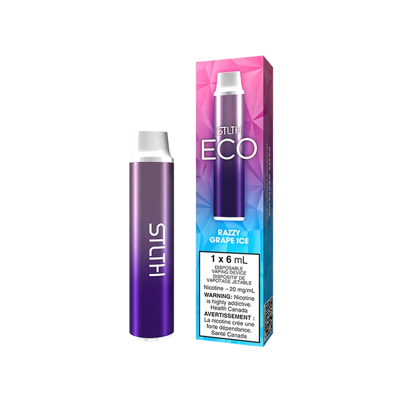 STLTH Eco Disposable Vape: Razzy Grape Ice product image at Vapelite Ottawa