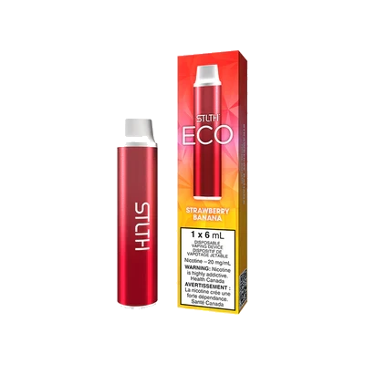 STLTH Eco Disposable Vape: Strawberry Banana product image at Vapelite Ottawa