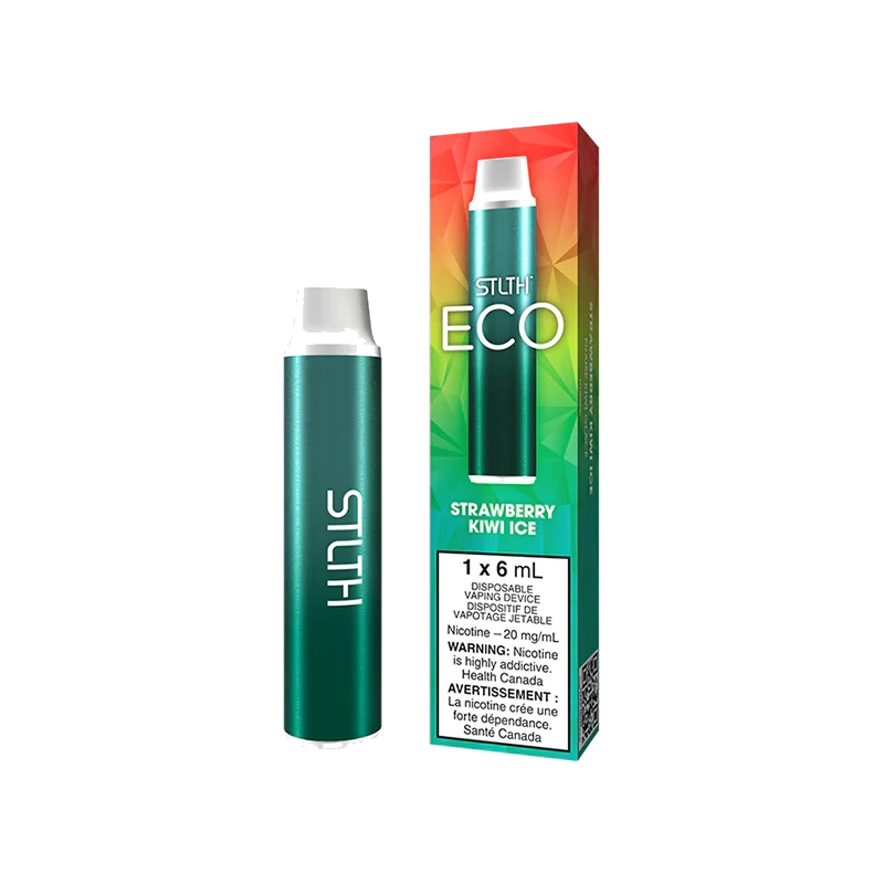 STLTH Eco Disposable Vape: Strawberry Kiwi Ice product image at Vapelite Ottawa