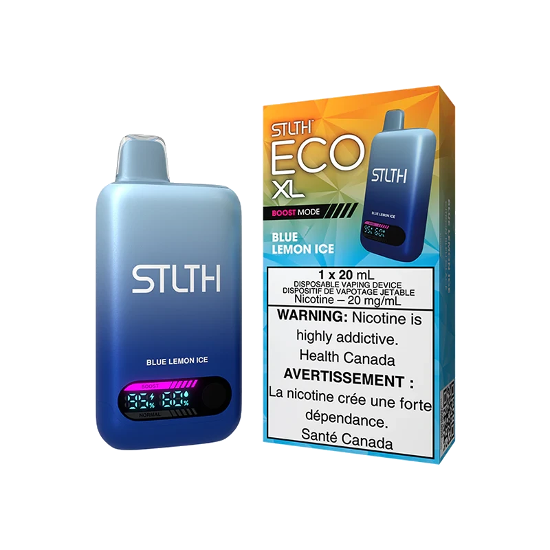 STLTH Eco XL Disposable Vape: Blue Lemon Ice product image at Vapelite Ottawa