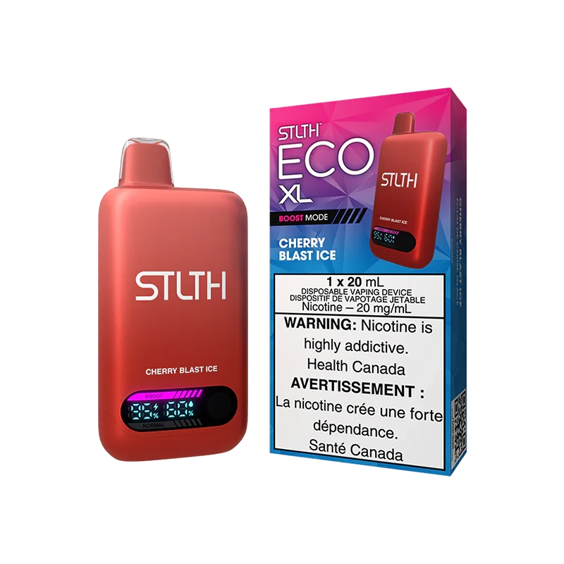 STLTH Eco XL Disposable Vape: Cherry Blast Ice product image at Vapelite Ottawa