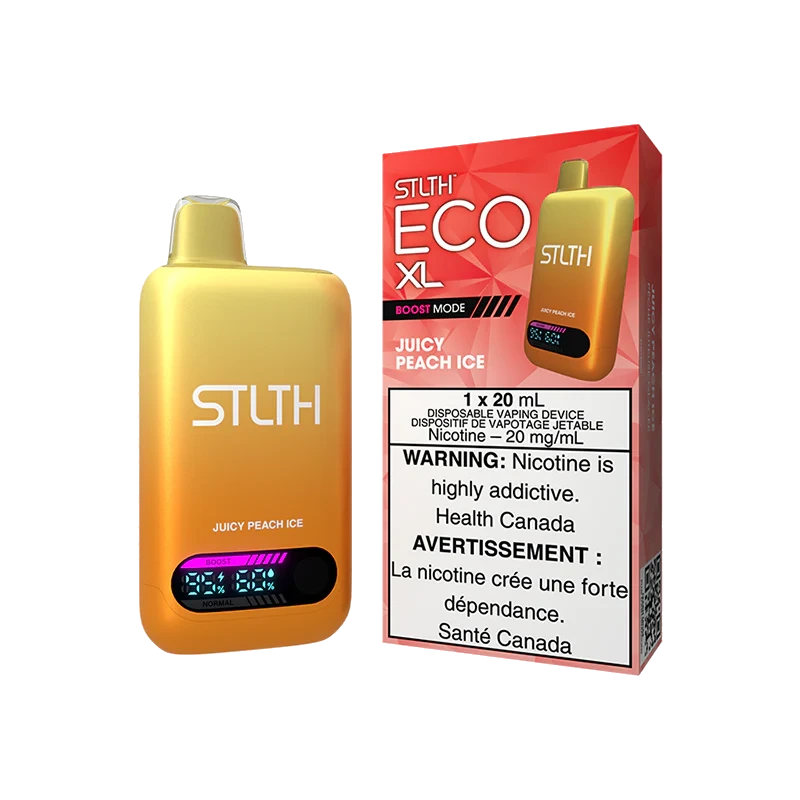 STLTH Eco XL Disposable Vape: Juicy Peach Ice product image at Vapelite Ottawa