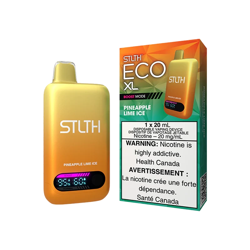 STLTH Eco XL Disposable Vape: Pineapple Lime Ice product image at Vapelite Ottawa