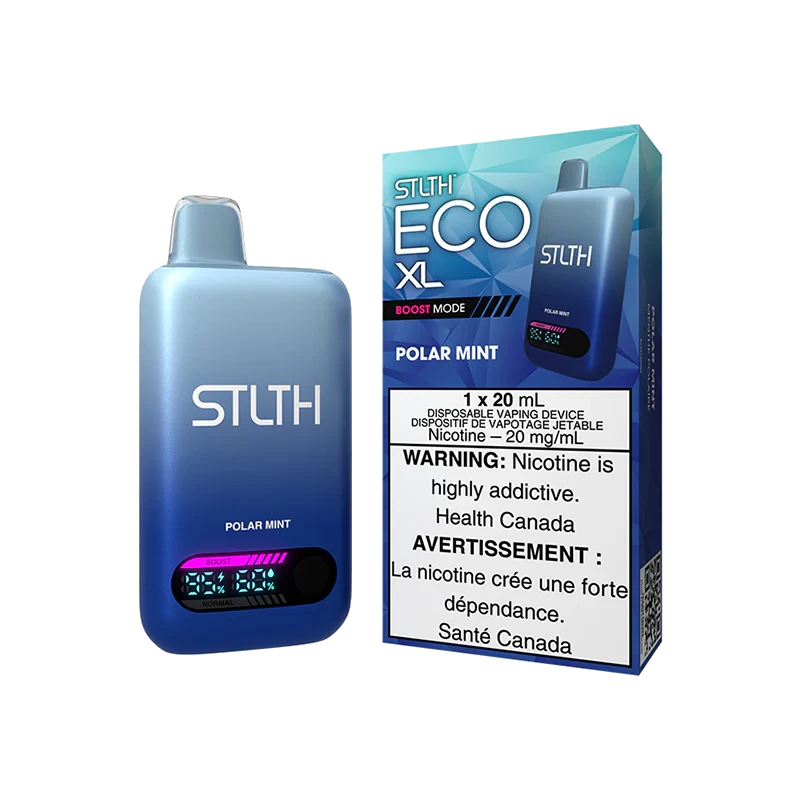 STLTH Eco XL Disposable Vape: Polar Mint product image at Vapelite Ottawa