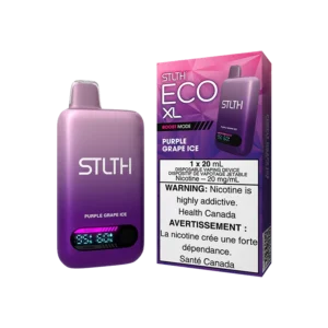 STLTH Eco XL Disposable Vape: Purple Grape Ice product image at Vapelite Ottawa