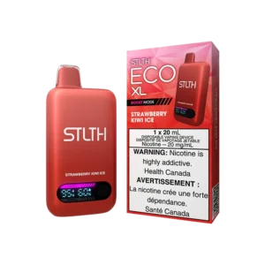 STLTH Eco XL Disposable Vape: Strawberry Kiwi Ice product image at Vapelite Ottawa
