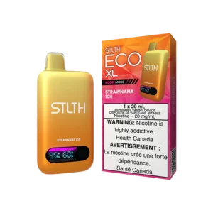 STLTH Eco XL Disposable Vape: Strawnana Ice product image at Vapelite Ottawa