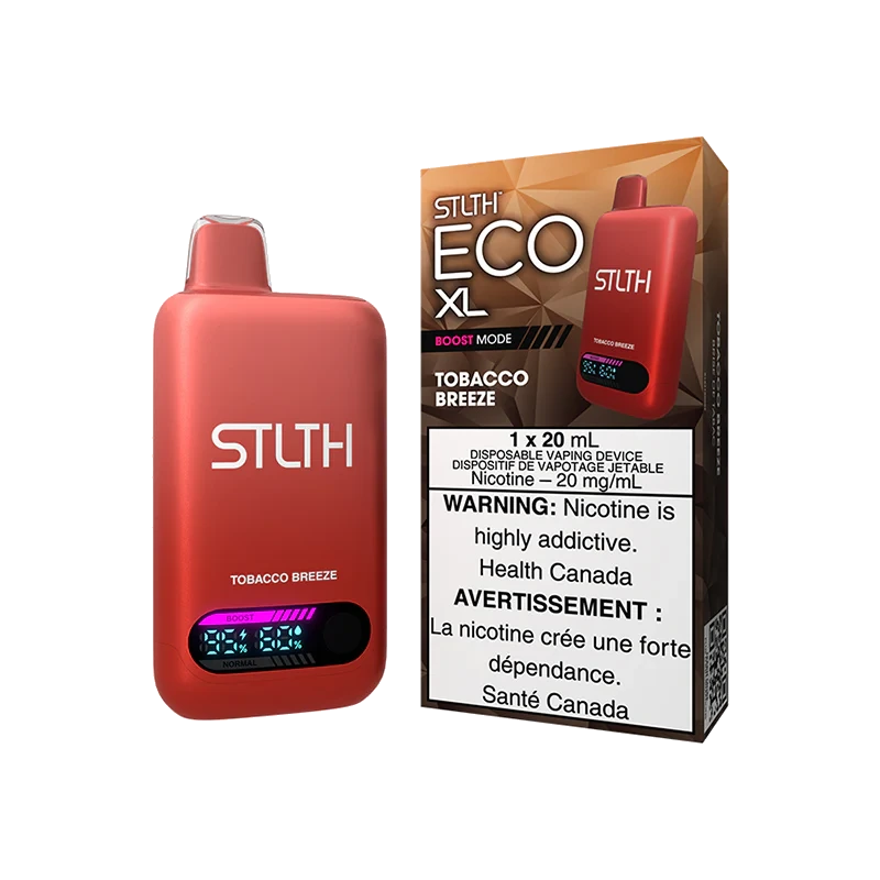STLTH Eco XL Disposable Vape: Tobacco Breeze product image at Vapelite Ottawa