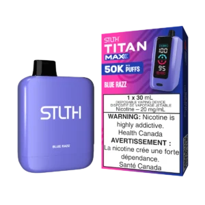 STLTH Titan Max Disposable Vape: Blue Razz (30 mL) product image at Vapelite Ottawa