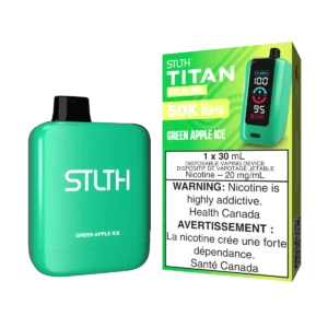 STLTH Titan Max Disposable Vape: Green Apple Ice (30 mL) product image at Vapelite Ottawa