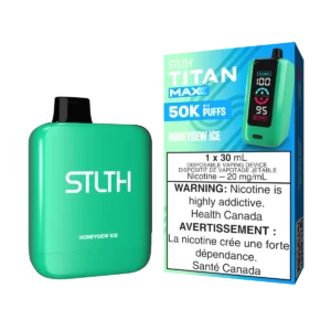 STLTH Titan Max Disposable Vape: Honeydew Ice (30 mL) product image at Vapelite Ottawa