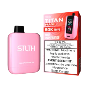 STLTH Titan Max Disposable Vape: Juicy Grapefruit Ice (30 mL) product image at Vapelite Ottawa