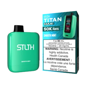 STLTH Titan Max Disposable Vape: Smooth Mint (30 mL) product image at Vapelite Ottawa