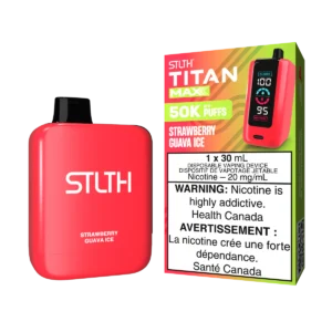 STLTH Titan Max Disposable Vape: Strawberry Guava Ice (30 mL) product image at Vapelite Ottawa