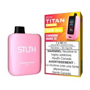 STLTH Titan Max Disposable Vape: Strawnana Orange Ice (30 mL) product image at Vapelite Ottawa