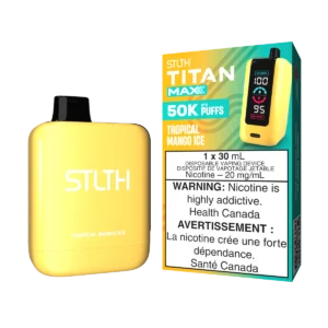 STLTH Titan Max Disposable Vape: Tropical Mango Ice (30 mL) product image at Vapelite Ottawa