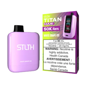 STLTH Titan Max Disposable Vape: White Grape Ice (30 mL) product image at Vapelite Ottawa