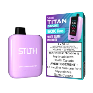 STLTH Titan Max Disposable Vape: White Grape Melon Ice (30 mL) product image at Vapelite Ottawa
