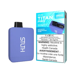 STLTH Titan Pro Disposable Vape: Blue Razz Ice (20 mL) product image at Vapelite Ottawa