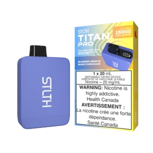 STLTH Titan Pro Disposable Vape: Blueberry Lemon Ice (20 mL) product image at Vapelite Ottawa