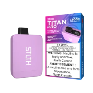 STLTH Titan Pro Disposable Vape: Double Berry Twist Ice (20 mL) product image at Vapelite Ottawa