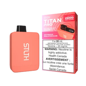 STLTH Titan Pro Disposable Vape: Juicy Peach Ice (20 mL) product image at Vapelite Ottawa