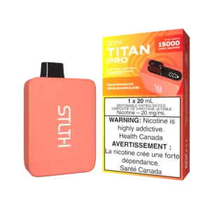 STLTH Titan Pro Disposable Vape: Peach Banana Ice (20 mL) product image at Vapelite Ottawa