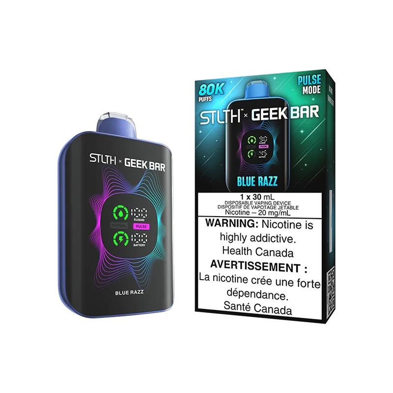 STLTH x Geek Bar 80K Disposable Vape: Blue Razz (30 mL) product image at Vapelite Ottawa
