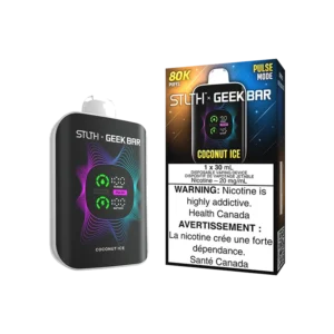 STLTH x Geek Bar 80K Disposable Vape: Coconut Ice (30 mL) product image at Vapelite Ottawa
