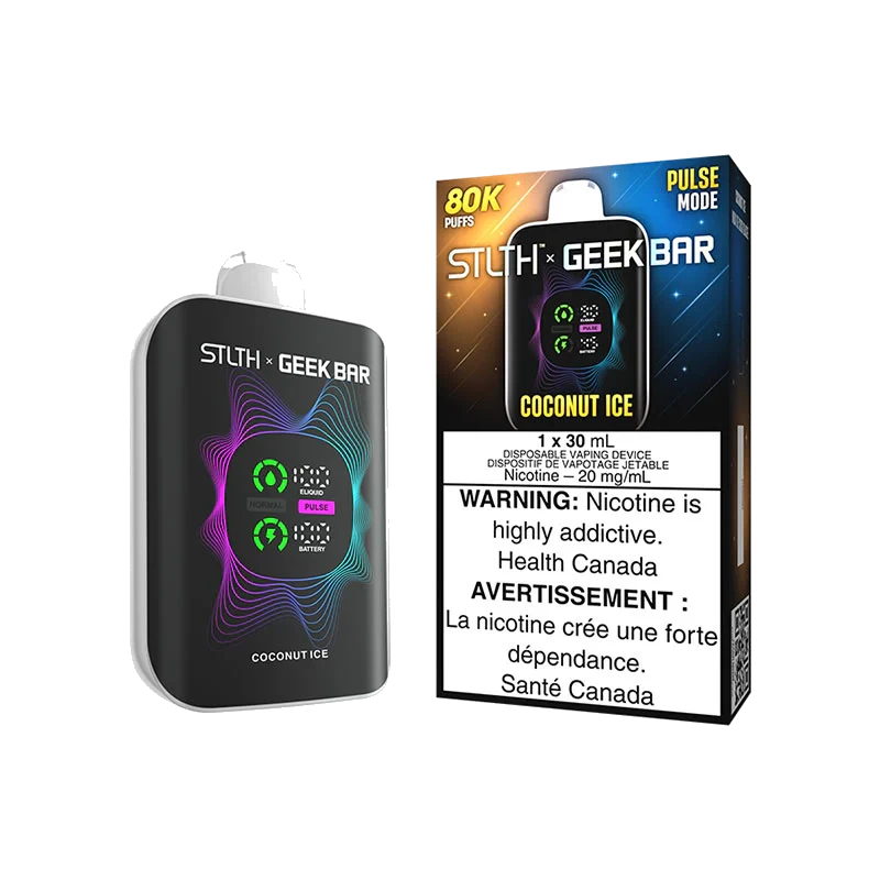 STLTH x Geek Bar 80K Disposable Vape: Coconut Ice (30 mL) product image at Vapelite Ottawa
