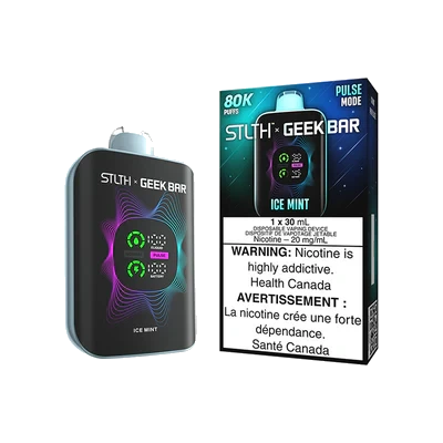 STLTH x Geek Bar 80K Disposable Vape: Ice Mint (30 mL) product image at Vapelite Ottawa