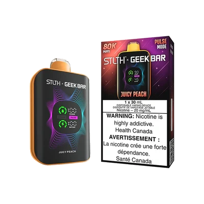 STLTH x Geek Bar 80K Disposable Vape: Juicy Peach (30 mL) product image at Vapelite Ottawa