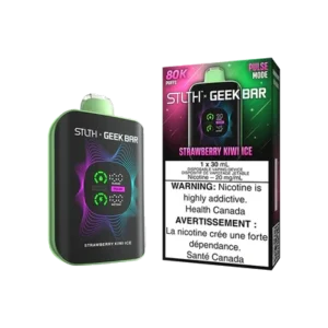 STLTH x Geek Bar 80K Disposable Vape: Strawberry Kiwi Ice (30 mL) product image at Vapelite Ottawa