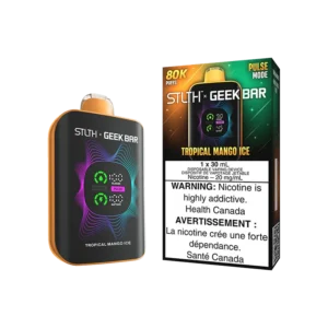 STLTH x Geek Bar 80K Disposable Vape: Tropical Mango Ice (30 mL) product image at Vapelite Ottawa
