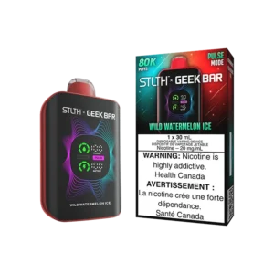 STLTH x Geek Bar 80K Disposable Vape: Wild Watermelon Ice (30 mL) product image at Vapelite Ottawa